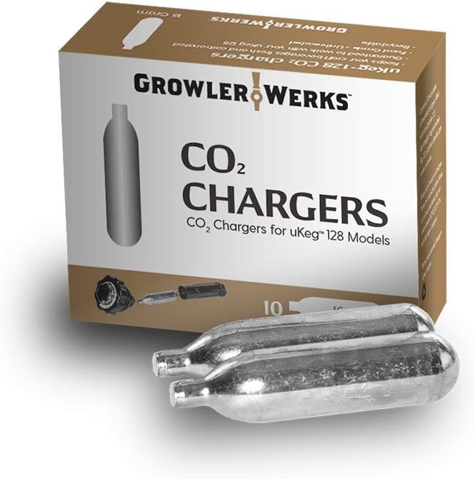 uKeg 128 CO2 Chargers 16g, Box of 10