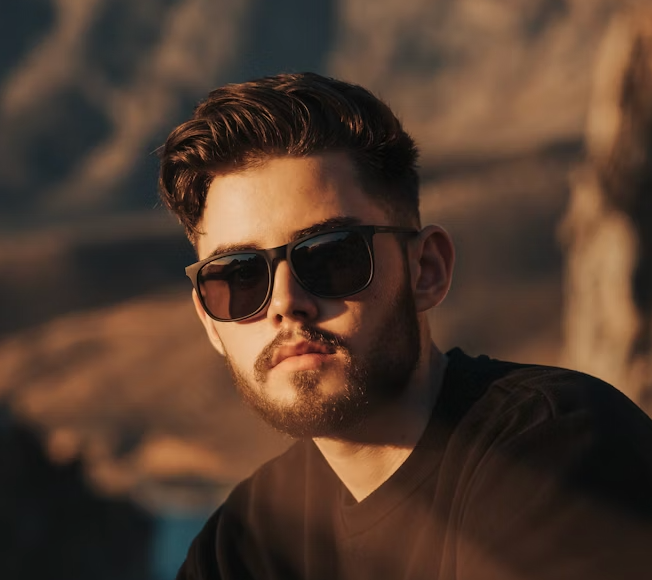 Man wearing sunglasses portrait